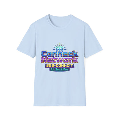 Connect Network T‑Shirt — Retro Tech Logo Tee ("888-CONNCIT" Design)