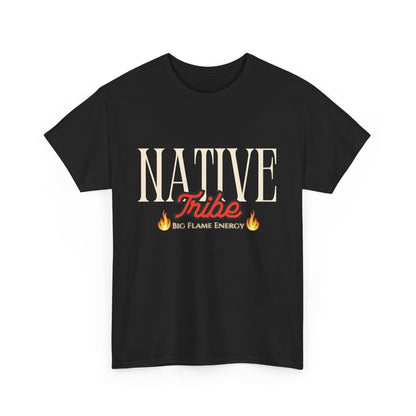 Native Tribe Unisex Heavy Cotton Tee - Retro Aesthetic T-Shirt for Cultural Pride