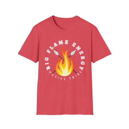 Big Flame Energy Unisex Softstyle T-Shirt | Bohemian Spirit Tee for Festivals & Everyday Wear