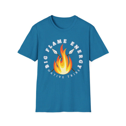 Big Flame Energy Unisex Softstyle T-Shirt | Bohemian Spirit Tee for Festivals & Everyday Wear