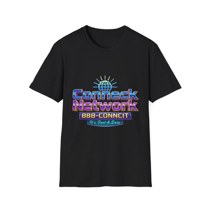 Connect Network T‑Shirt — Retro Tech Logo Tee ("888-CONNCIT" Design)