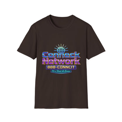 Connect Network T‑Shirt — Retro Tech Logo Tee ("888-CONNCIT" Design)