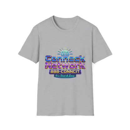 Connect Network T‑Shirt — Retro Tech Logo Tee ("888-CONNCIT" Design)