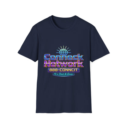 Connect Network T‑Shirt — Retro Tech Logo Tee ("888-CONNCIT" Design)
