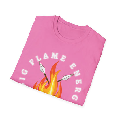 Big Flame Energy Unisex Softstyle T-Shirt | Bohemian Spirit Tee for Festivals & Everyday Wear