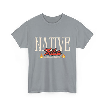 Native Tribe Unisex Heavy Cotton Tee - Retro Aesthetic T-Shirt for Cultural Pride